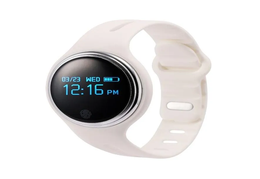 E07 inteligentny zegarek Bluetooth 40 OLED GPS Sports Pedometr Fitness Tracker Wodoodporny inteligentny bransoletka do Android iOS Telefon Watch1208758