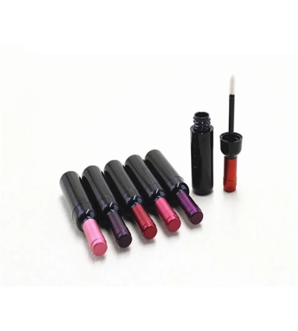 5ML mignon brillant à lèvres conteneurs en forme de vin vide Lipgloss Tube rouge à lèvres bouteille rechargeable cosmétique bricolage emballage cosmétique 594 V27734097