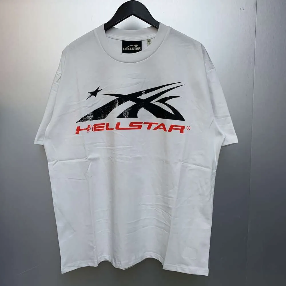 Hellstar Shirt Designer Shirts Cotton Shirts Men Plus Tees T Rapper lavage gris Gray Craft Unisexe Tshirts Tops High Street Retro Women T-shirt 798