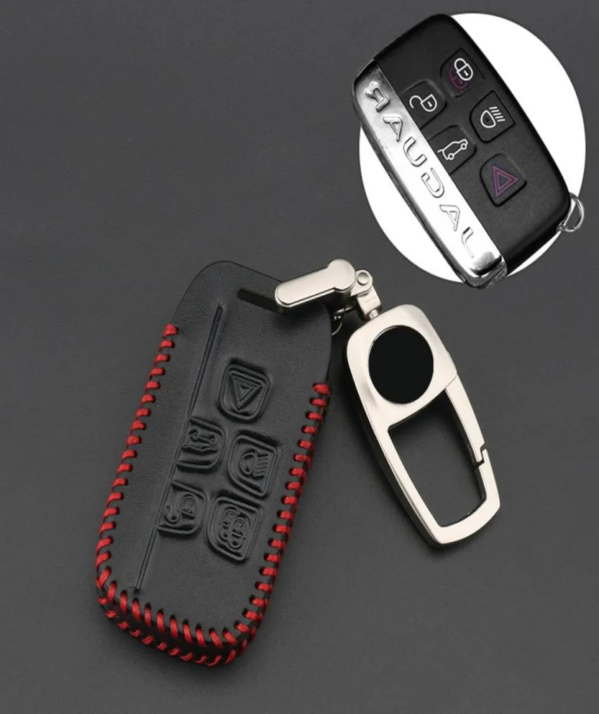 Leather Cover Car Key Protective Case Shell For Jaguar FPace X761 201620173792638