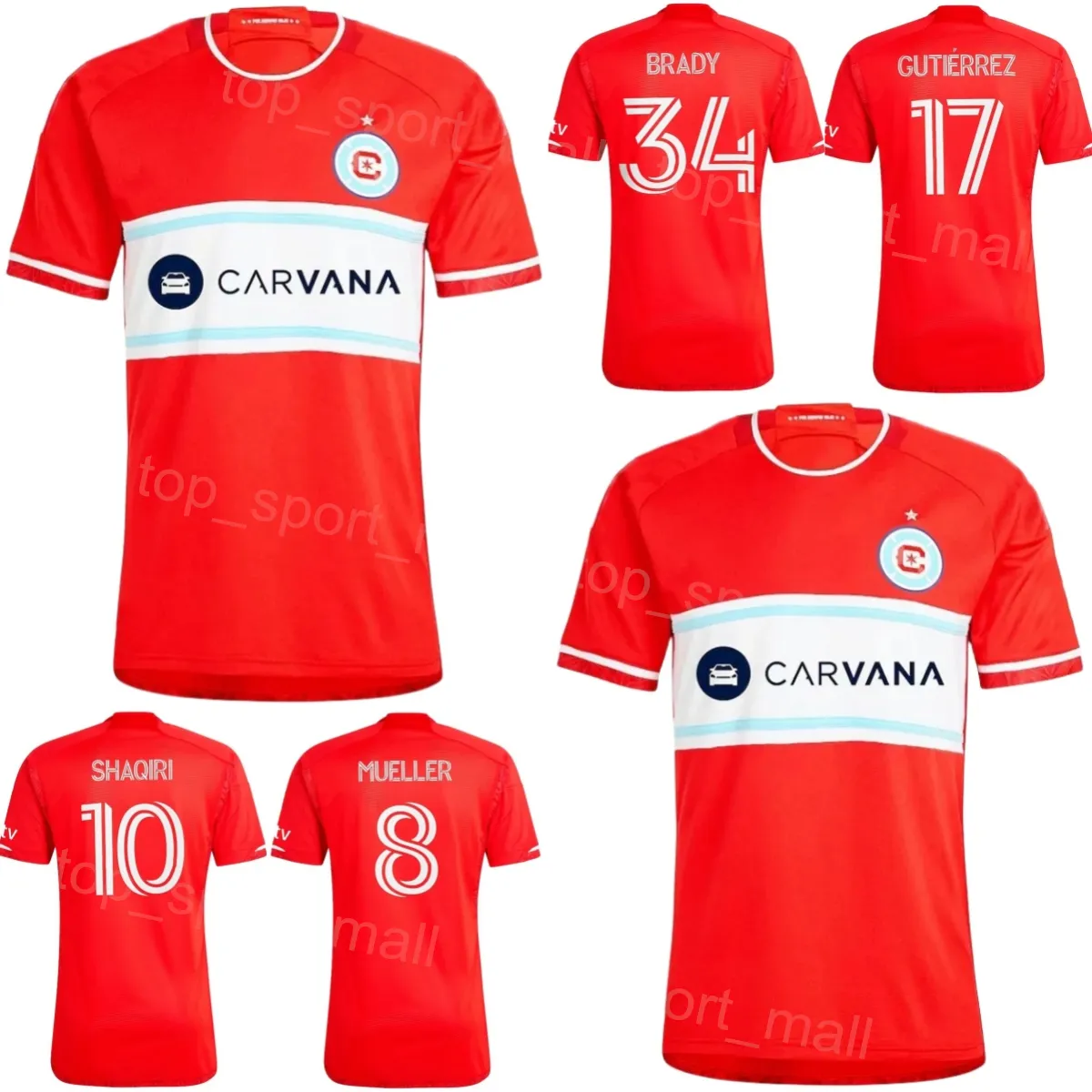 FC 2024-25 Chicago Soccer Fire Jerseys 17 GUTIERREZ 21 HERBERS 10 SHAQIRI 34 BRADY 7 HAILE-SELASSIE 23 ACOSTA 19 KOUTSIAS 9 CUYPERS PINEDA CZICHOS Voetbalshirttenues