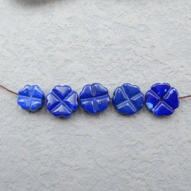 ルーズジェムストーン5PCSWHOLESALE GEMSTONE NATURAL GEMS LAPIS LAZULI HAND CUSTAL CHARMS CABOCHON10X3/4MM8X5MM4.3G