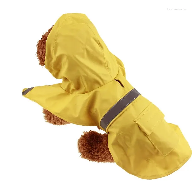 Vêtements pour chiens 2024 Manteau imperméable Veste de pluie légère extérieure avec capuche