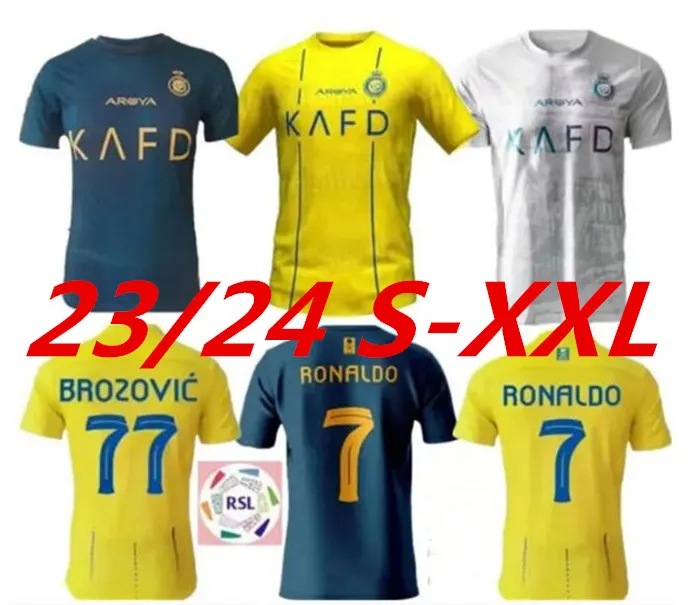 Men 2023 2024 Al Nassr FC Home shirt third Soccer Jersey Ronaldo quite good Away Football Shirt 23 24 Gonzalo Martinez Talisca Ghislain Konan Vincent Aboubakar 999