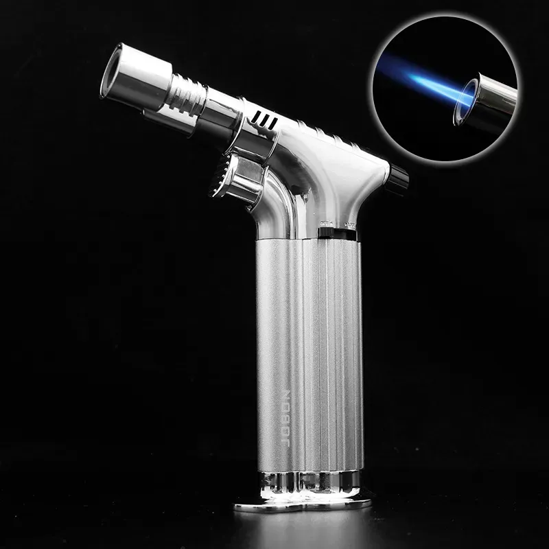 JOBON Table Blow Torch Lighter Refillable Windproof Straight Flame  Gun Lighters For Cigar Kitchen Cooking