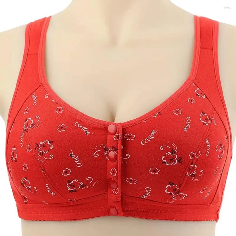 Yoga Outfit Soutien-gorge à boutons complets Fermeture avant Gilet Brassiere Soft Intime Femmes Sous-vêtements Femme Intimates Soutien du sein pour sangle