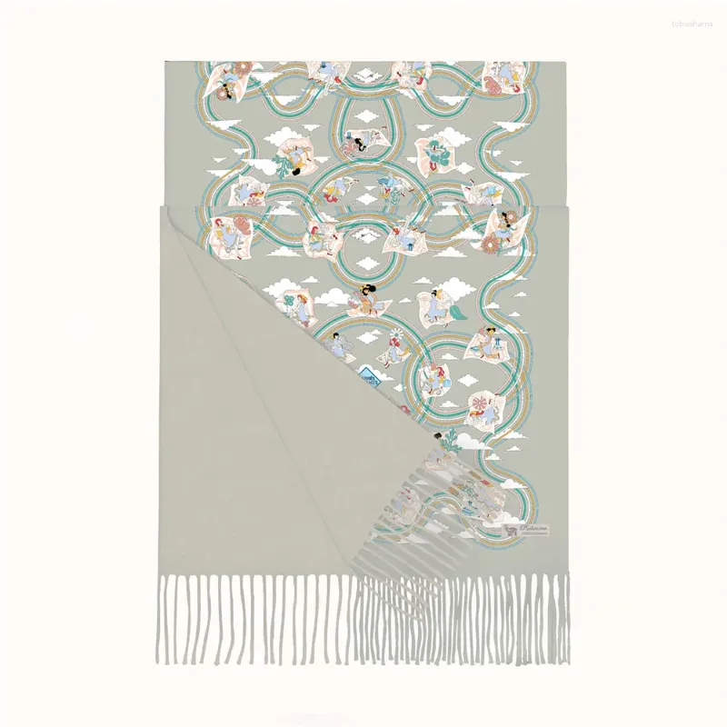Шарфы Длинный кашемировый шарф для волос, шапка, пояс, аксессуары, платки, винтажные большие шали с кисточками, 180-70 см