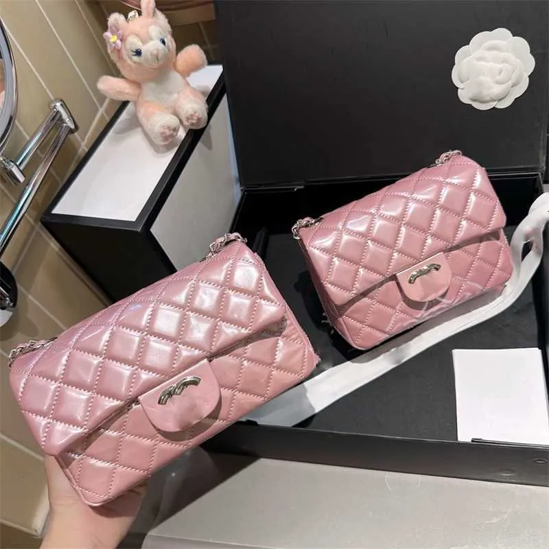 Lederen glanzende mode crossbody portemonnee designer tas vrouw dames lak schouder klassieke oppervlak flap echte messenger