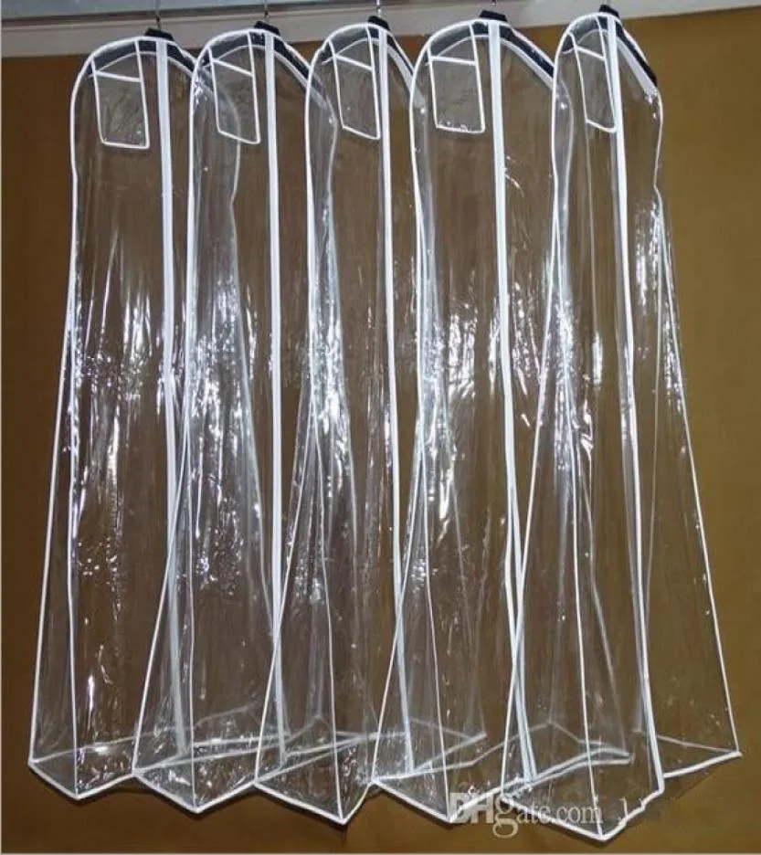 Whole Transparent Wedding Dress Dust Cover Omniseal Extra Large PVC 1805810cm Wedding Garment Bag 2041498