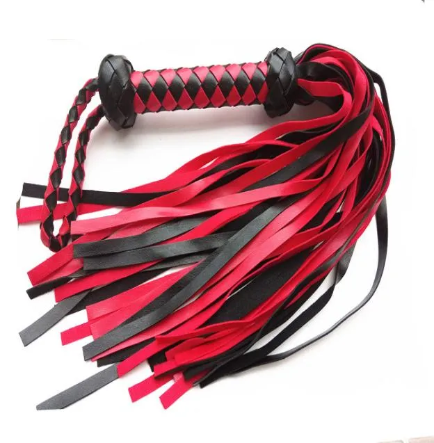 BDSM Spanking Torture Master Whip Sex Toys For Couples Ass Body Slapper Bondage Kinky Play Flogger Black Red Unisex GN29320205666006