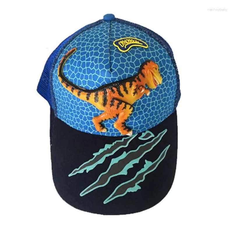 Berretti Cappello da bambino Dinosauro 3D Rete per bambini Cappello da bambino in rete da sole