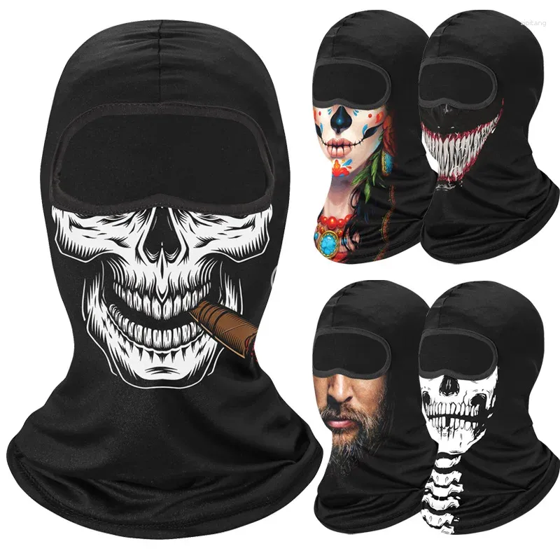 Bandanas Sunscreen Icethread Full Face Scarf Mask Tactical Military Motorcycle Wind Cover Cap Bicycle Cycling Headgear Men