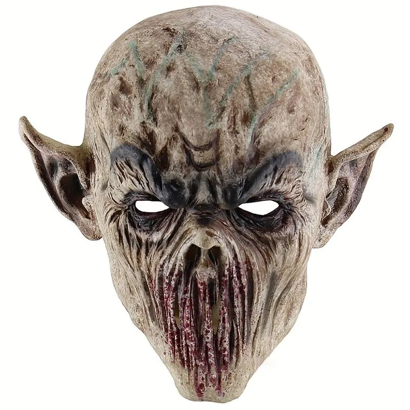 Halloween Horrible Ghastful Creepy Scary Realistic Monster Mask Latex Masquerade Supplies Party Props Cosplay Costumes