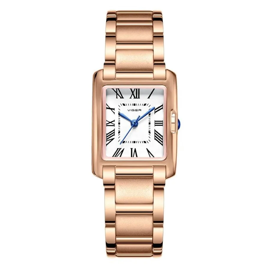 Top Brand fyrkantiga kvinnors armband klockor av högkvalitativ vattentät modefjäril spänne damer armbandsur relogio feminino284v