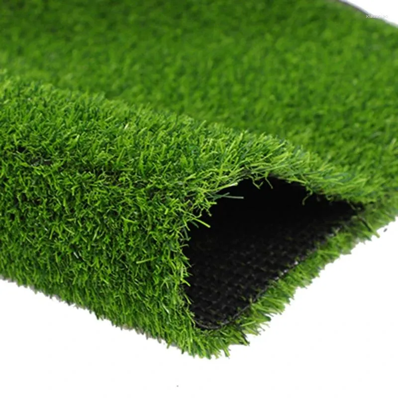 Fleurs décoratives Simulation de prairie artificielle tapis de gazon de pelouse faux tapis vert herbe bricolage paysage de jardin pour la décoration de sol de la maison