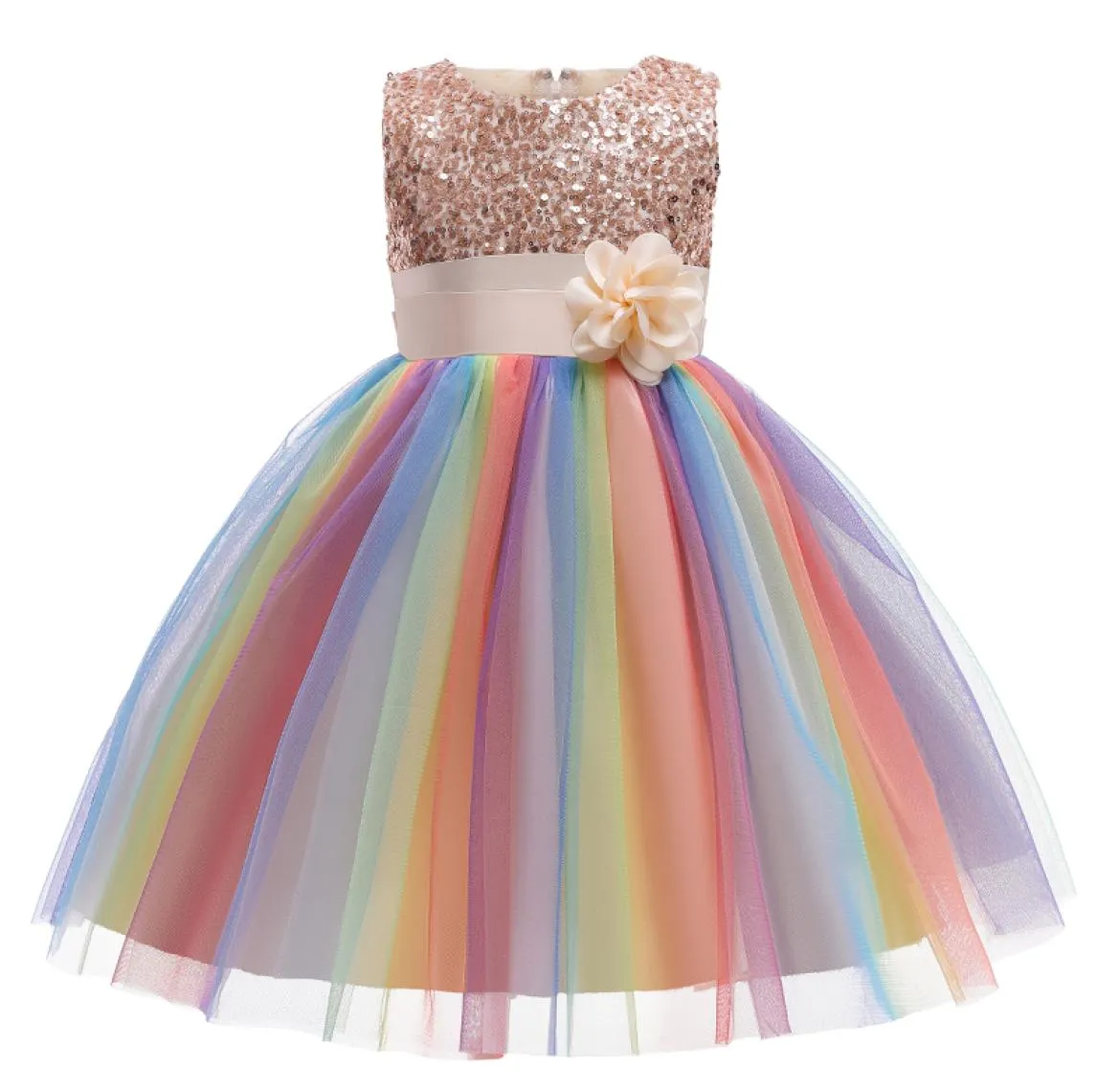 New Girls Dresses For Birthday Baby Girls Sequins Princess party Clothes Girl 310 yrs Christmas Outfits Children Kids clothes8054170