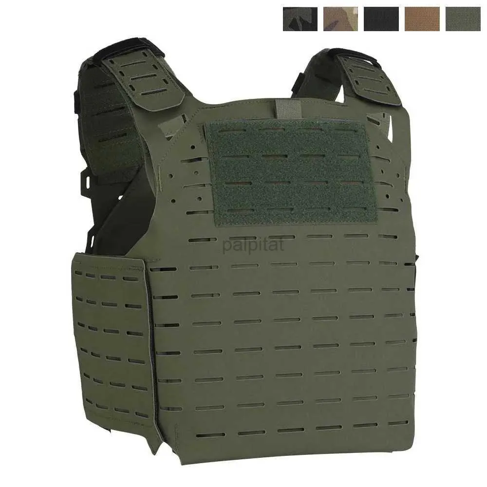 Tactical Vests New MOLLE Tactical Plate Carrier V6 Hunting Vest Laser Cut Lightweight Multifunctional Outdoor Sports Equipment 240315