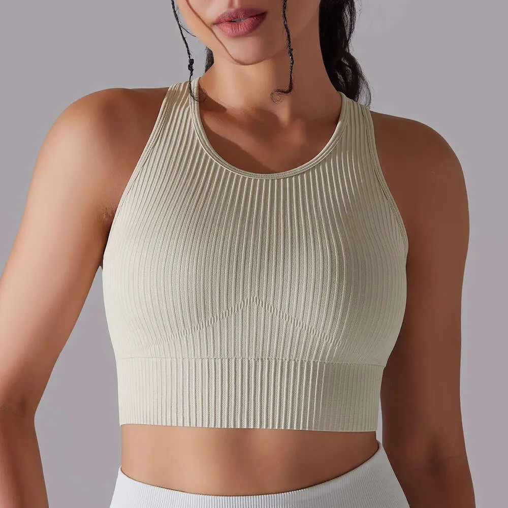 Lu Align Lemon Femmes Fiess Gym Nervuré Sans Couture Soutien-Gorge De Sport À Séchage Rapide Haut Soutien Gilet D'entraînement En Cours D'exécution Sous-Vêtements Actifs Haut Court Femme Jog