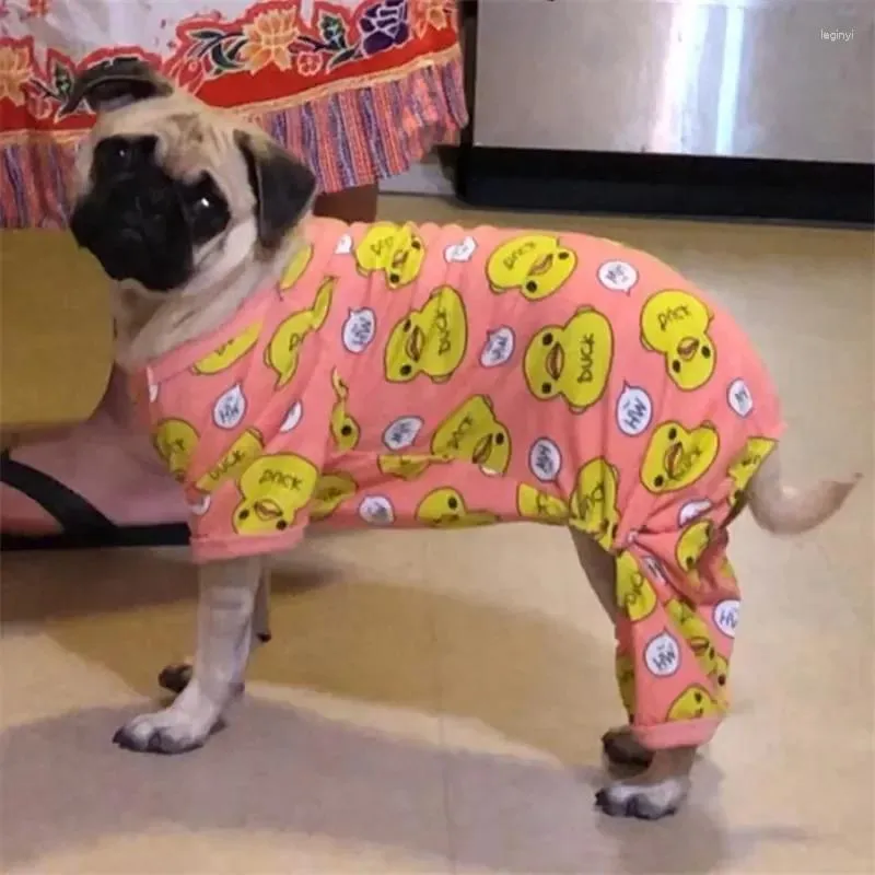 Vêtements pour chiens Petite combinaison Pyjamas Romper Été Chiot Vêtements Pantalons Salopette Yorkshire Poméranie Maltese Caniche Schnauzer Vêtements