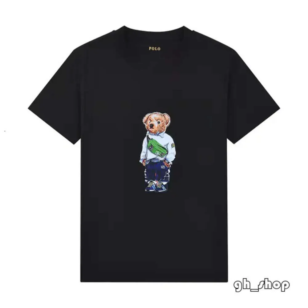 New Little Bear Tshirts Designers Fashion Polo Shirt Ralphs Polos Mens Womens T-Shirts Tees Tops Man Casual Tshirt Luxurys Clothing Sleeve Laurens Clothes 4271