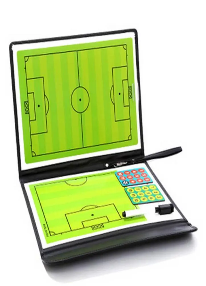 Soccer Football Tactical Board Trainning Assisitant Equipments 25 Fold Leather Teaching Board ALS884488572