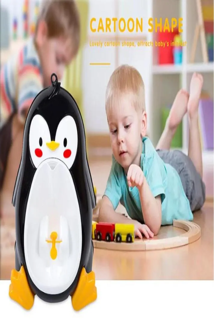 Baby Boys Standing Urinal Penguin Shape Wallmontered Urinal Toalettträning Barn står vertikalt urinal Potty Sug Cup4156105