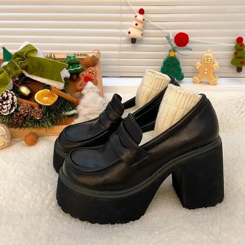 Модельные туфли, женские туфли 2024, женские туфли-лодочки без шнуровки, осенние однотонные женские туфли Мэри Джейн на высоком каблуке с круглым носком