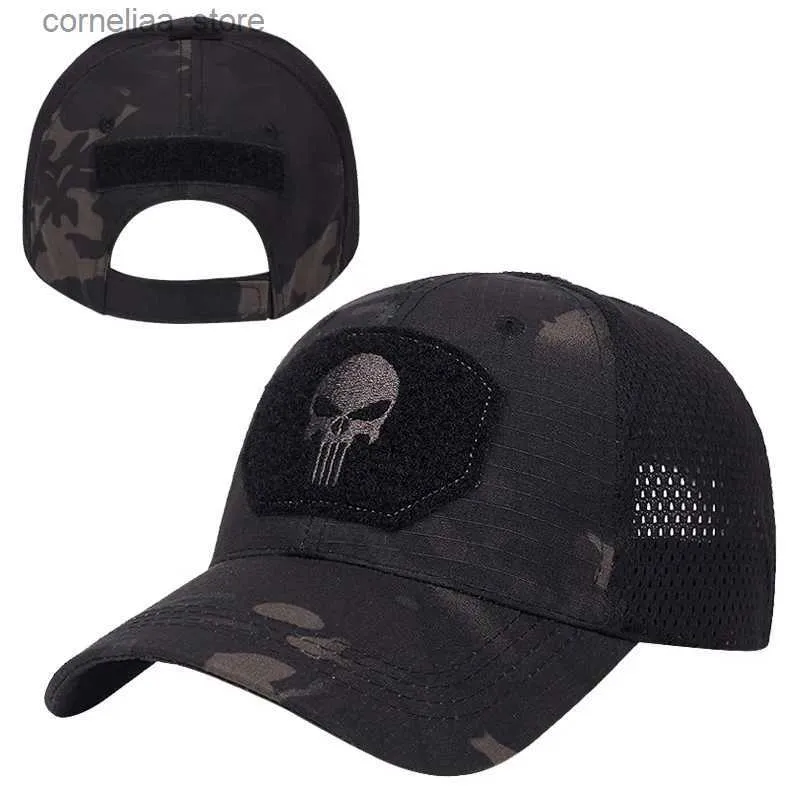 Casquettes de baseball Mode hommes casquette de baseball tactique armée casquettes Sport de plein air casquette militaire Camouflage chapeau hip hop chapeaux coton sauvage soleil chapeaux gorrasY240315