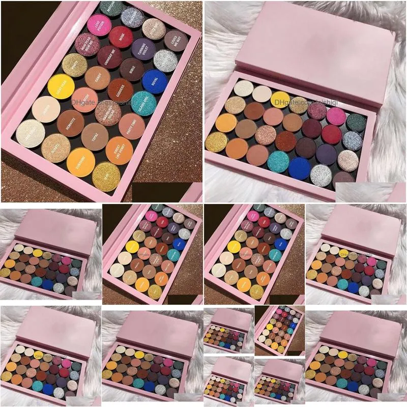 Eye Shadow Branded Cosmetics 28 Color Eyeshadow Palette Matte Metallic And Satin Pressed Powder Dhs 7846876 Drop Delivery Health Bea Dhtm7