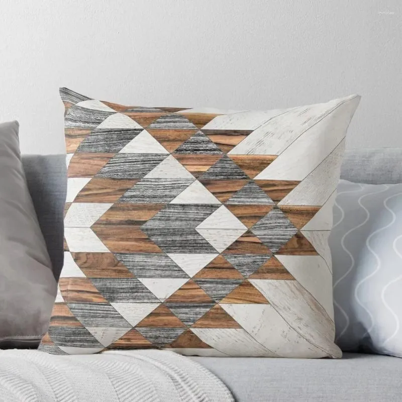 Kudde Urban Tribal Mönster nr.12 - Aztec Wood Throw Christmas for Home's Children Pillows