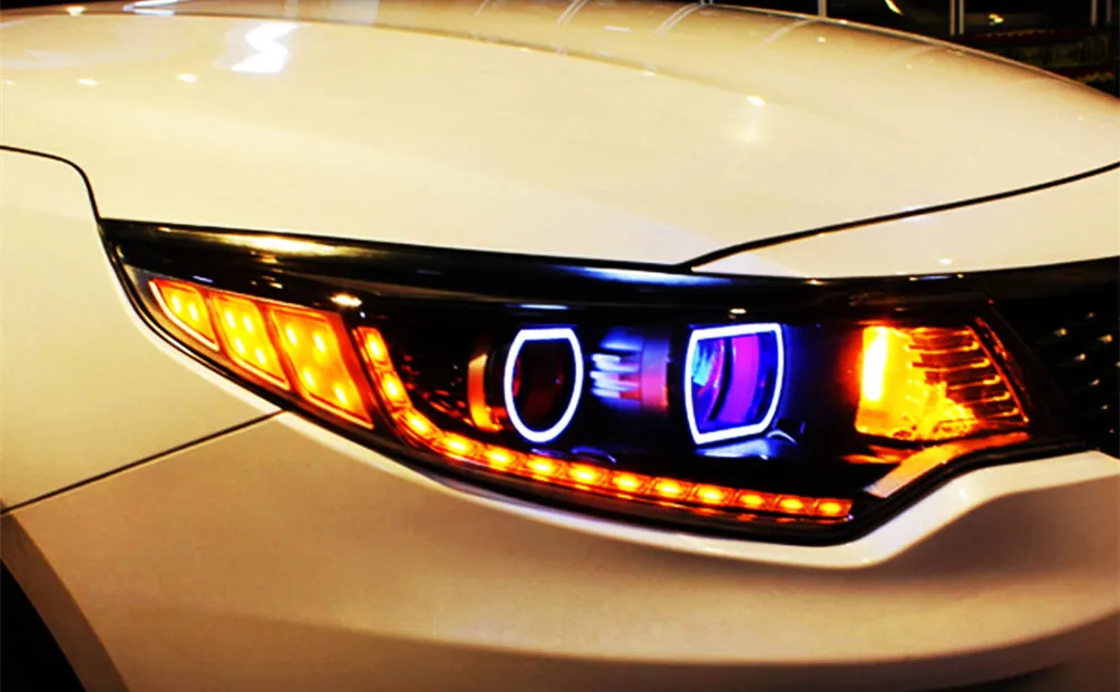 Kia K5 OptimaのヘッドランプLEDデイタイムランニングヘッドライト2015-2018 Turn Signal High Beam Light Car Lens