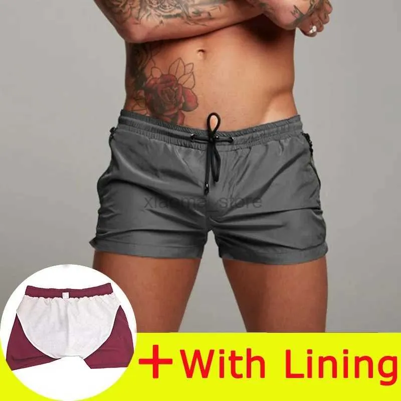 Men's Swimwear 2023 new sexy swimsuit swimsuits men hot man swim panties boxers Surf shorts beach underwear swim shorts 240315