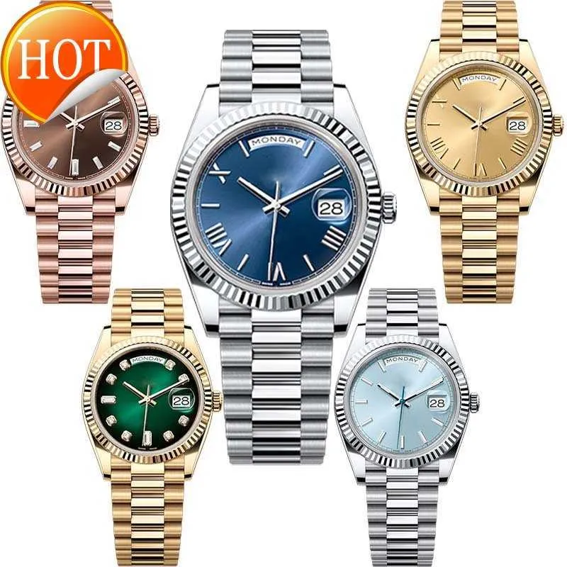 Montre de date de concepteur pour hommes femmes montres de haute qualité Daydate luxe mouvement automatique montres pour hommes mécaniques