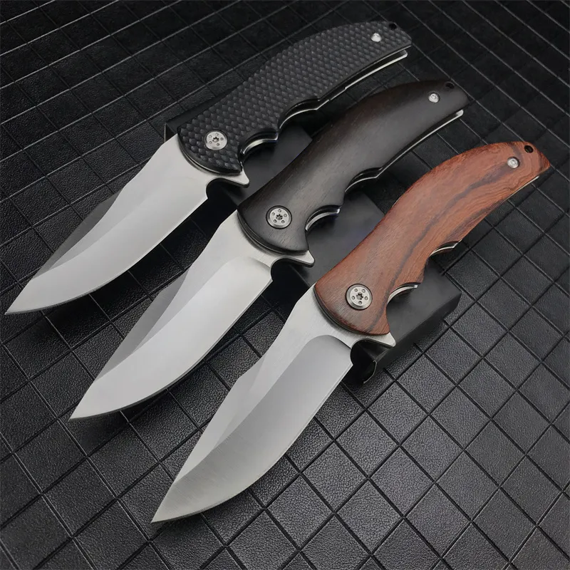 High Quality 0606 Assisted Flipper Tactical Pocket Folding Knife 440C Blade G10/Wood Handle Outdoor Rescue Camp Hunting Survival Multi-tool EDC 0562 0808 0022 0393