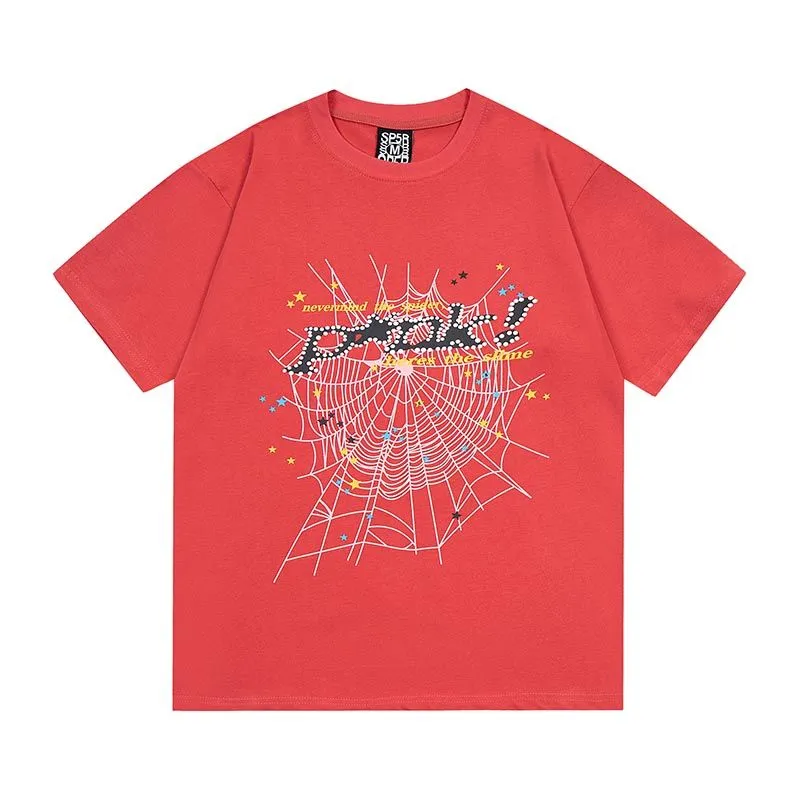 DHgate.com:Sp5der T Shirt Designer Men T Shirt Pink 555555 DHgate.com:Sp5der T Shirt Designer Men T Shirt Pink 555555