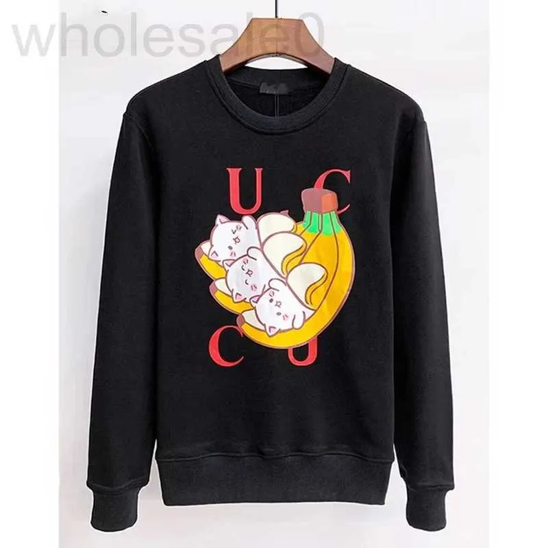 Dameshoodies Sweatshirts designer heren- en dameshoodies creatieve bananenkat print top met lange mouwen casual mode lente herfst paar dragen trui HH90