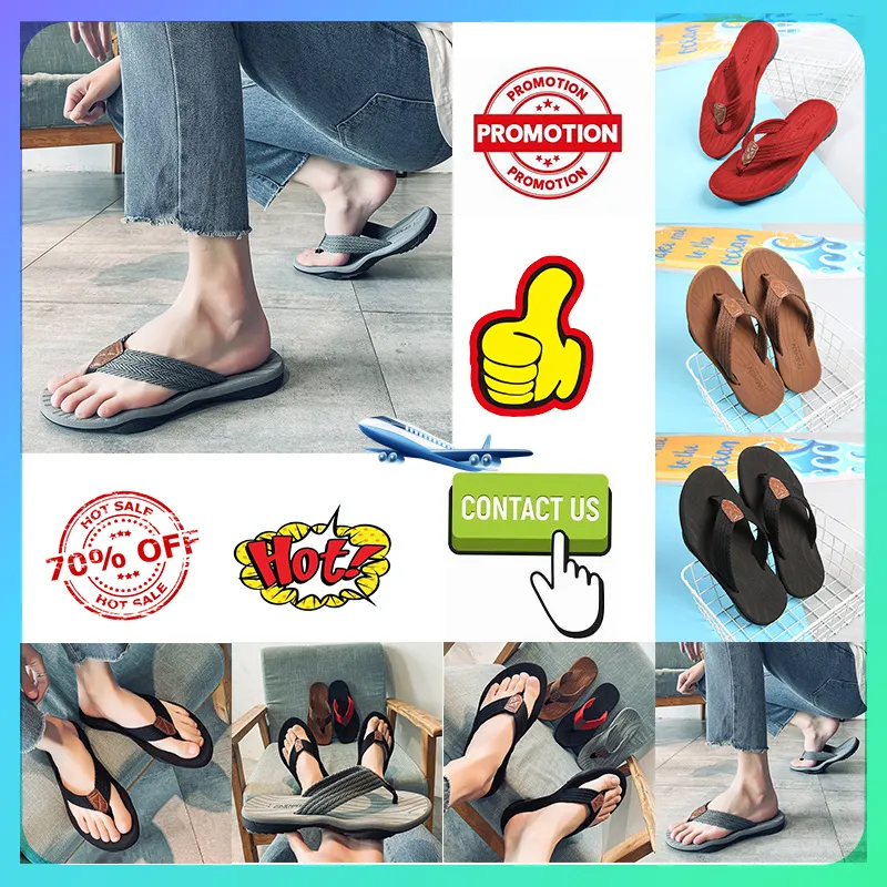 Designer Casual Platform Slides Slippers Men Woman anti slip wear-resistant weight breathable 1super soft soles flip flop Flat sandals GAI