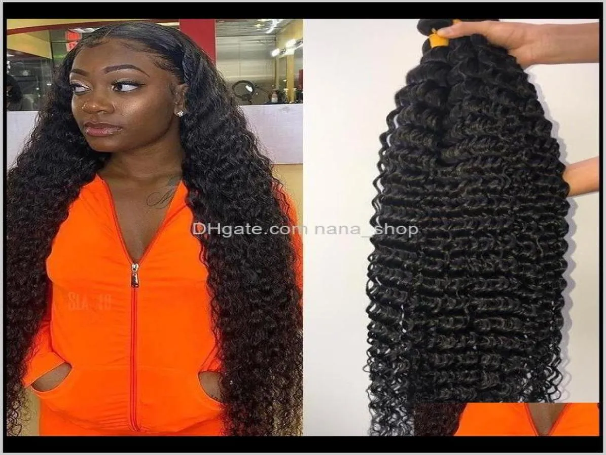 Sefts 30 32 34 36 38 40inch Wave Deep Brazilian Human Extensions 1PCS Remy Hair Weave Bundles IPP6N V203I717891