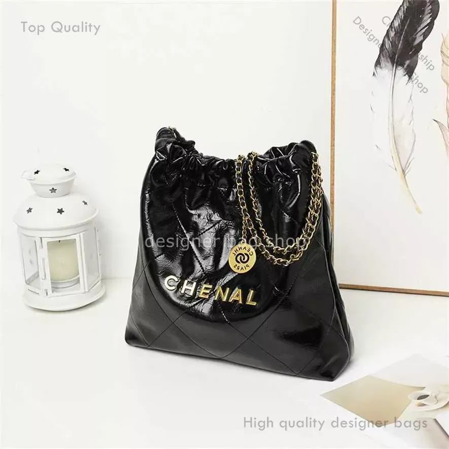 designer bag tote bag New Fashion Lingge Chain Bag Foreign Trend Bin bag Bucket Bag Large Capacity Shoulder Bag 75% Cheap Outlet wholesale