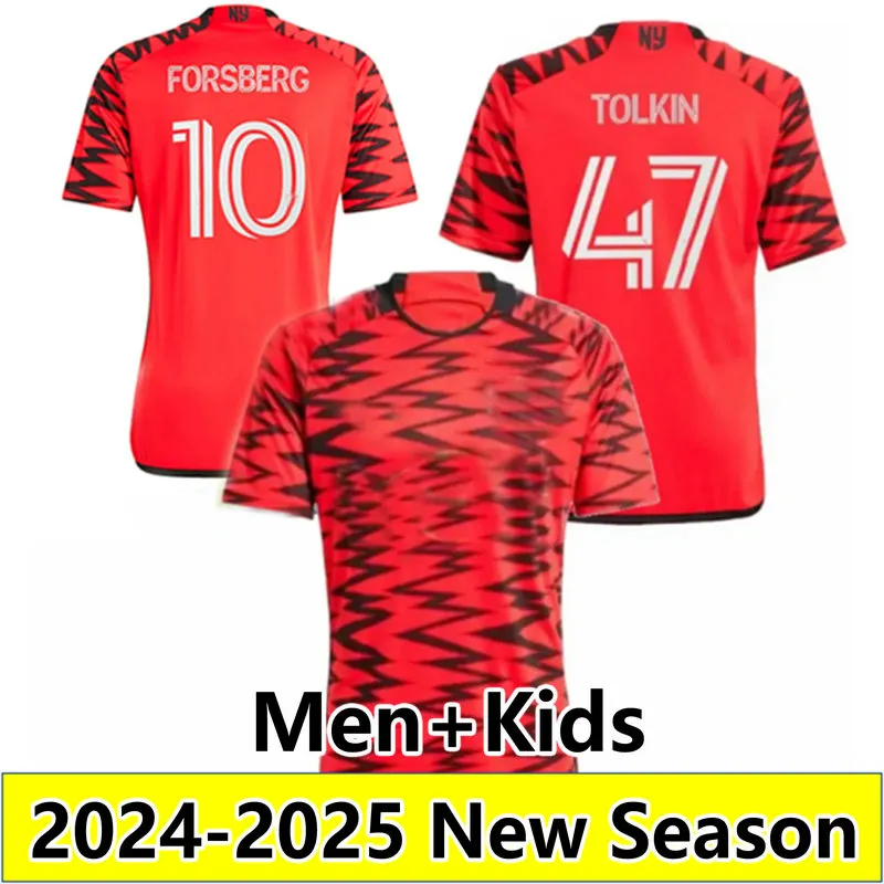 2024 Forsberg Morgan Soccer Jerseys Elias Manoel Burke Amaya Tolkin 레거시 저지 24 25 Edelman MLS 축구 셔츠 남자 아이들 셔츠