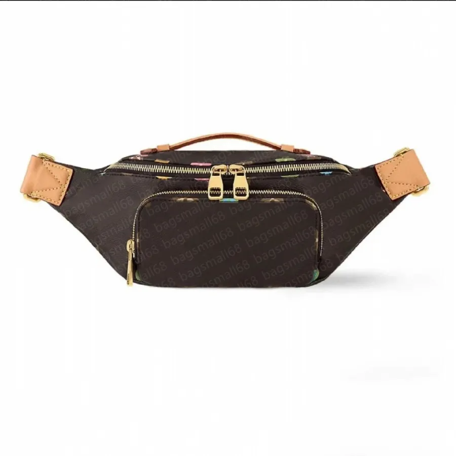 2024 Nuevo Fanny Pack Bolsa de pecho Estilo de la calle Hombro Crossbody Bolsa de cintura Impresión colorida Classic Plaid Bumbag Múltiples estilos Material de lona