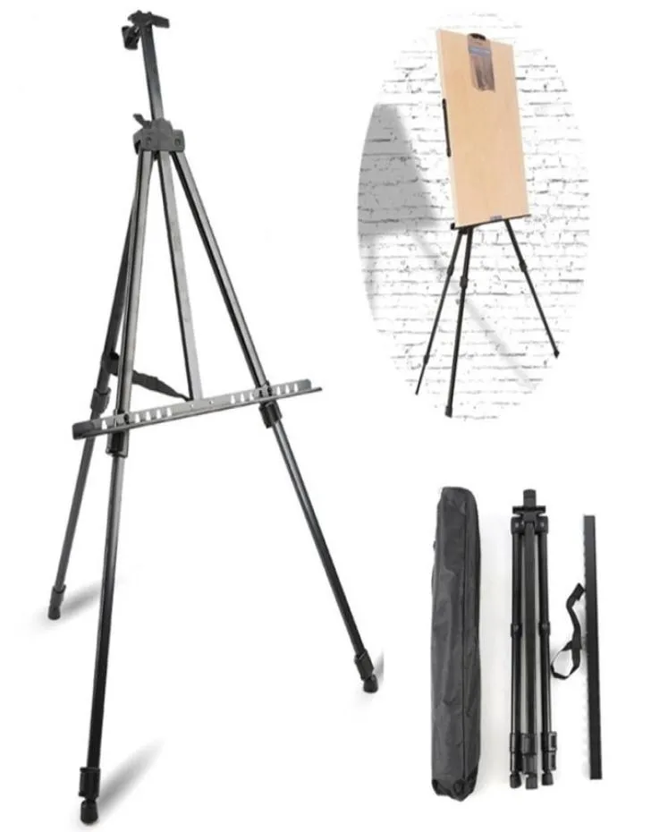 Portable Metal Easel Adjustable Sketch Travel Easel Thicken Triangle Aluminum Alloy Easel Sketch Drawing For Artist Art Supplies 26463492