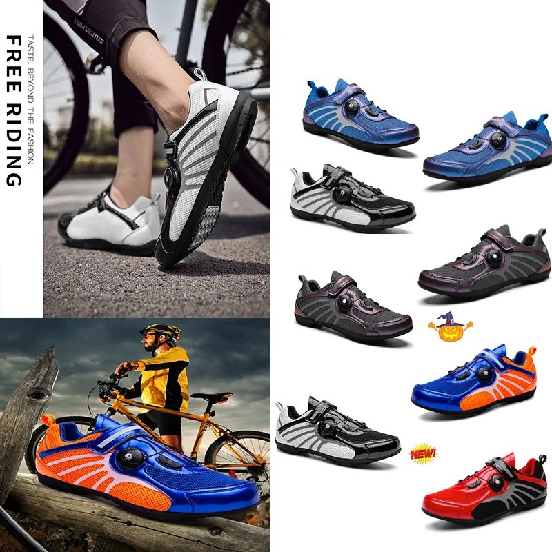 Scarpe da ciclismo firmate Uomo Sport Scarpe da bici da strada sterrata Scarpe da ginnastica da ciclismo velocità piatte Appartamenti Mountain Bicyqcle Calzature hockey da tavolo tennis tennis boddmech GAI