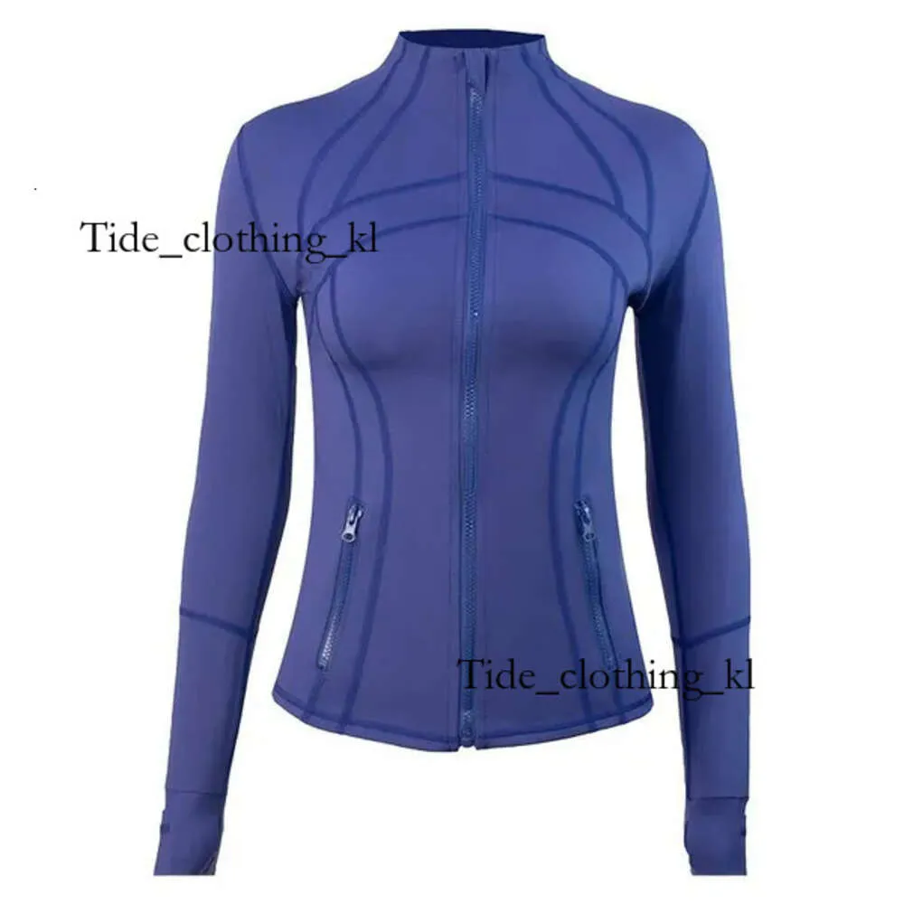 Lululemom Luluemon Designer Women Yoga Jacket Workout Sport Coat Fitness Jacket Sports Quick Dry Activewear Top Solid Zip Sweatshirt 897