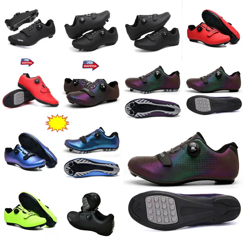 MTBQ Cyqcling Shoes Men Sports Dirt Roadd Bike Shoes Flat Speed ​​Cycling Sneakers Flats Mountain Bicycle Footwear Spd Cleats Shoes Gai Gai