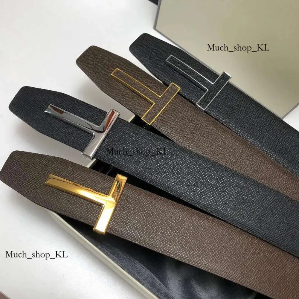 Toms-Ford Belt New Men Clothing Belts Big T Buckle Fashion Women High Quality Luxurys Designers 3A Genuine Leather Waistband With Box Dust Bag 646