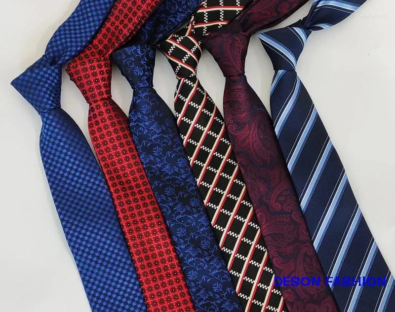 Bow Ties 2024 Men Gravatas 7 cm Szczupły krawat Corbatas ślub Jacquared Ceremonia Business Busines