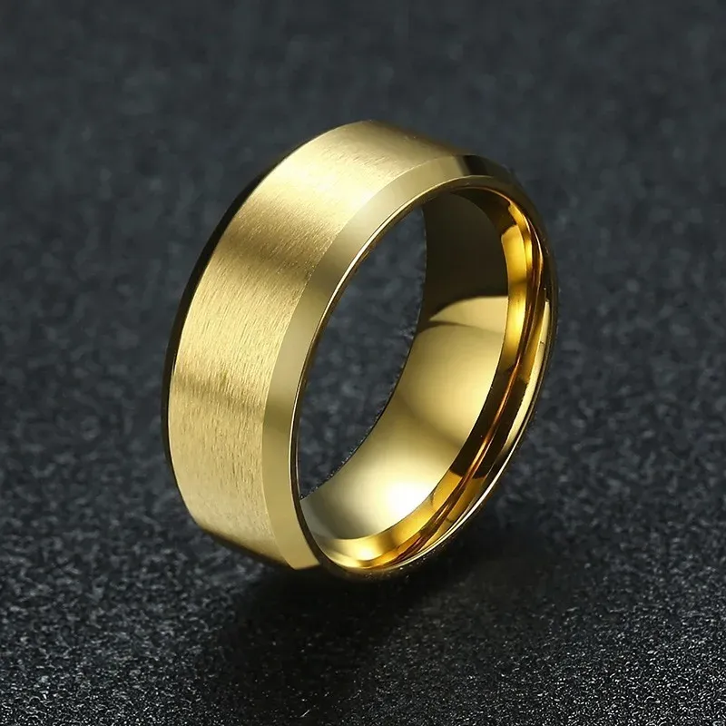 Bague classique pour hommes, bijoux de mariage en or 14 carats, croix d'horus, bracelet masculin décontracté