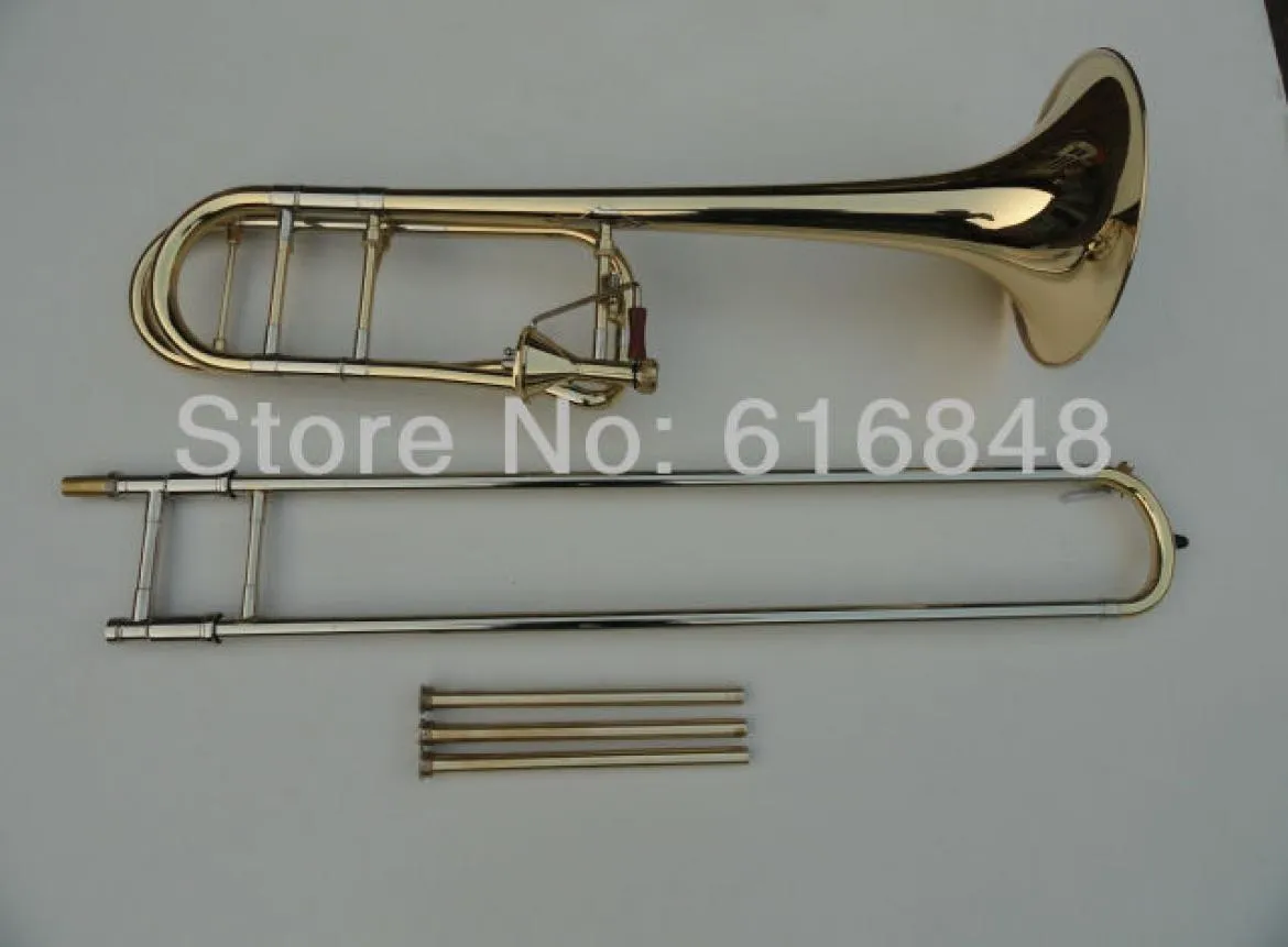 Yüksek kaliteli tenor pirinç trombon altın kaplama konik trombon edward 42 b Düz çizilmiş tüpler müzik aletleri trombon1167623