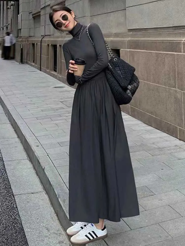 formal long sleeve brown dress Zapakasa Women Brown Velvet Long Formal Dress with Sleeves A Line V-Neck  Ruched Evening Dress with Ruffles main image 1